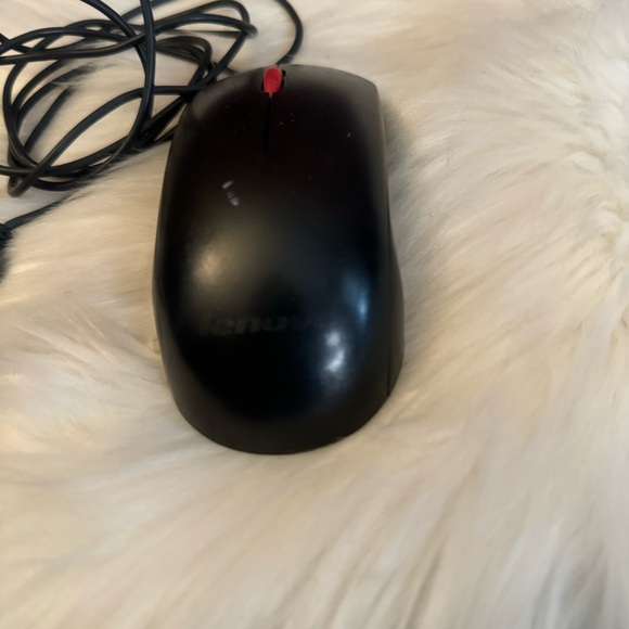 Lenovo USB Wired Optical Mouse M-U0025-O Black 3-Button with Scroll Wheel - Picture 2 of 7